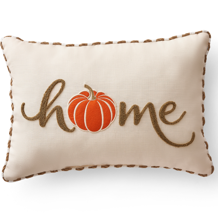Pumpkin Home Oblong Outdoor Pillow