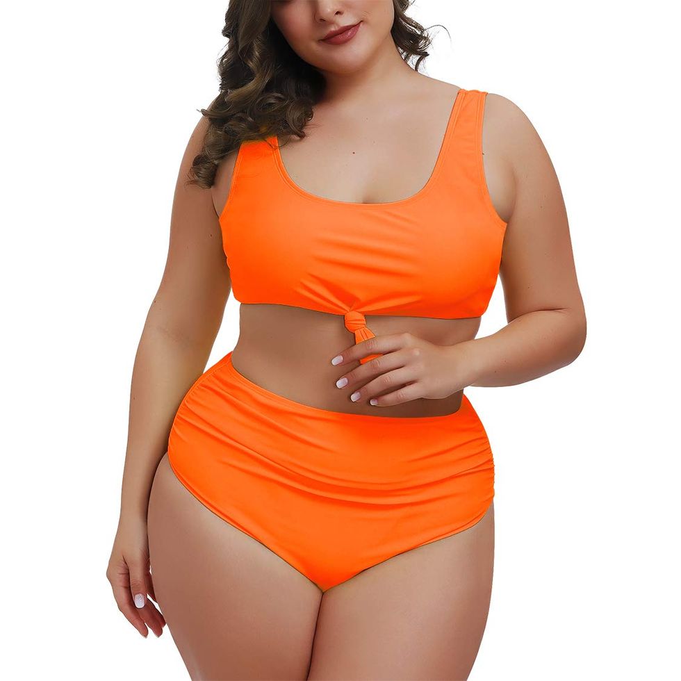 Womens Plus Size Swimwear 2023 Summer New Bikini Nude Color