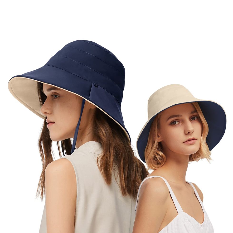 FURTALK Womens Sun Visor Hat Straw Sun Visors for Women Summer Packable  Ponytail Beach Hats for Women Travel UPF 50+ at  Women's Clothing  store