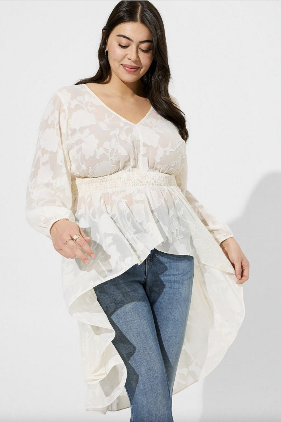 Ivory Floral Chiffon Dress, LOVE IS A ROSE  Chiffon dress, Torrid dresses,  Torrid fashion