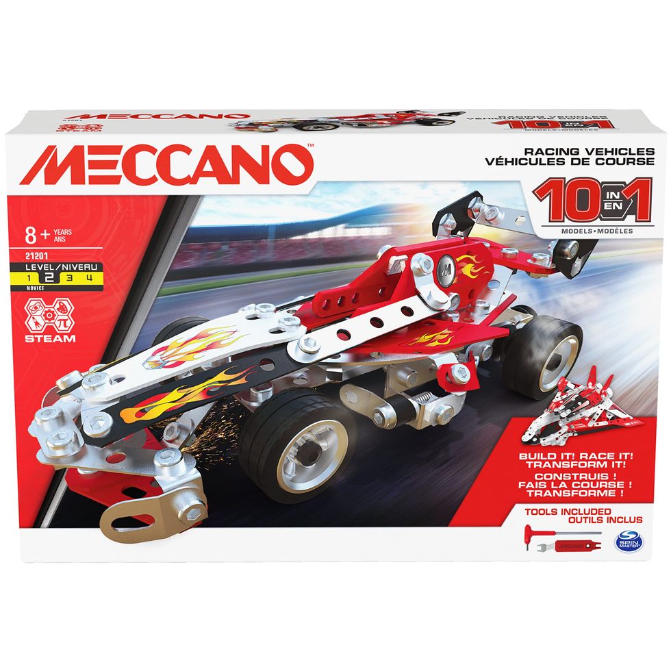 MECCANO - 10 Modelos de coches de carreras