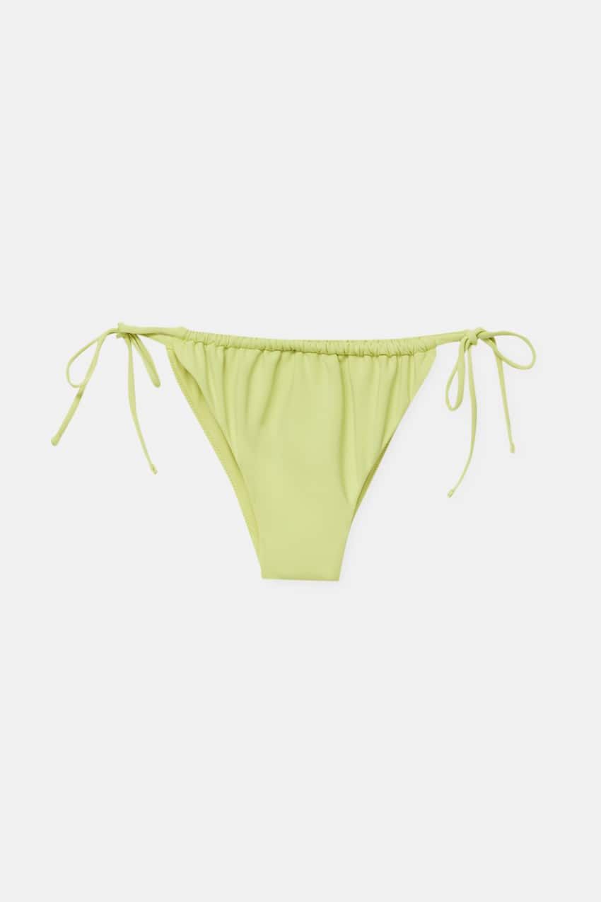 Braga de bikini de tiras verde, de Pull & Bear
