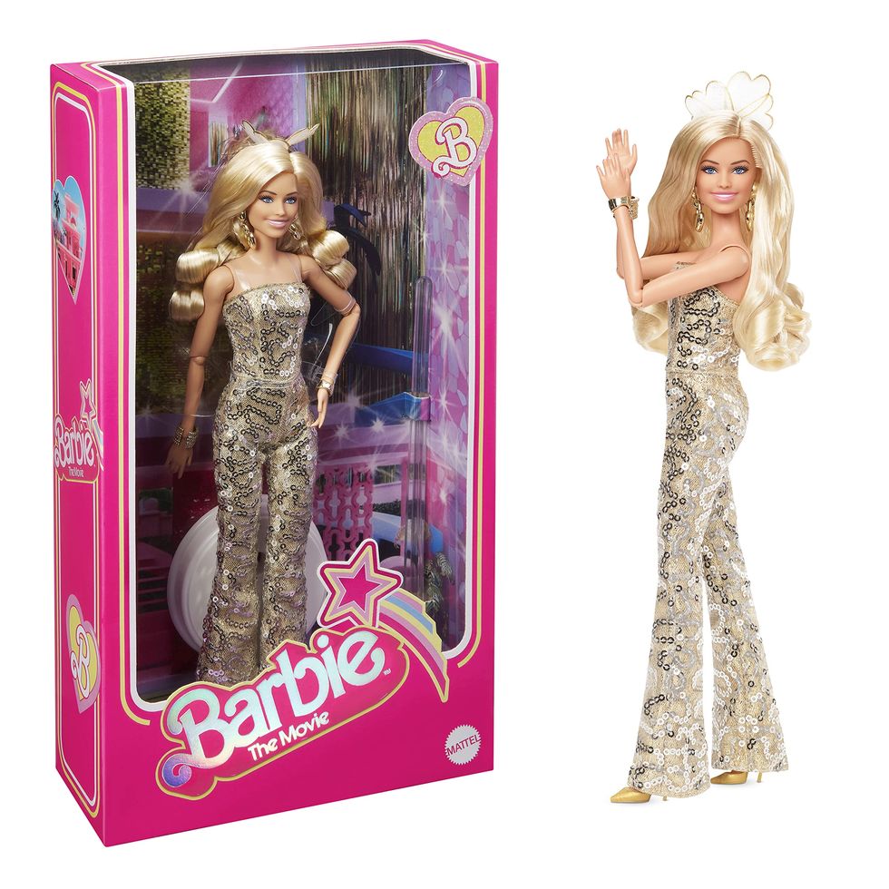 ​Muñeca Barbie La película: mono discoteca dorado
