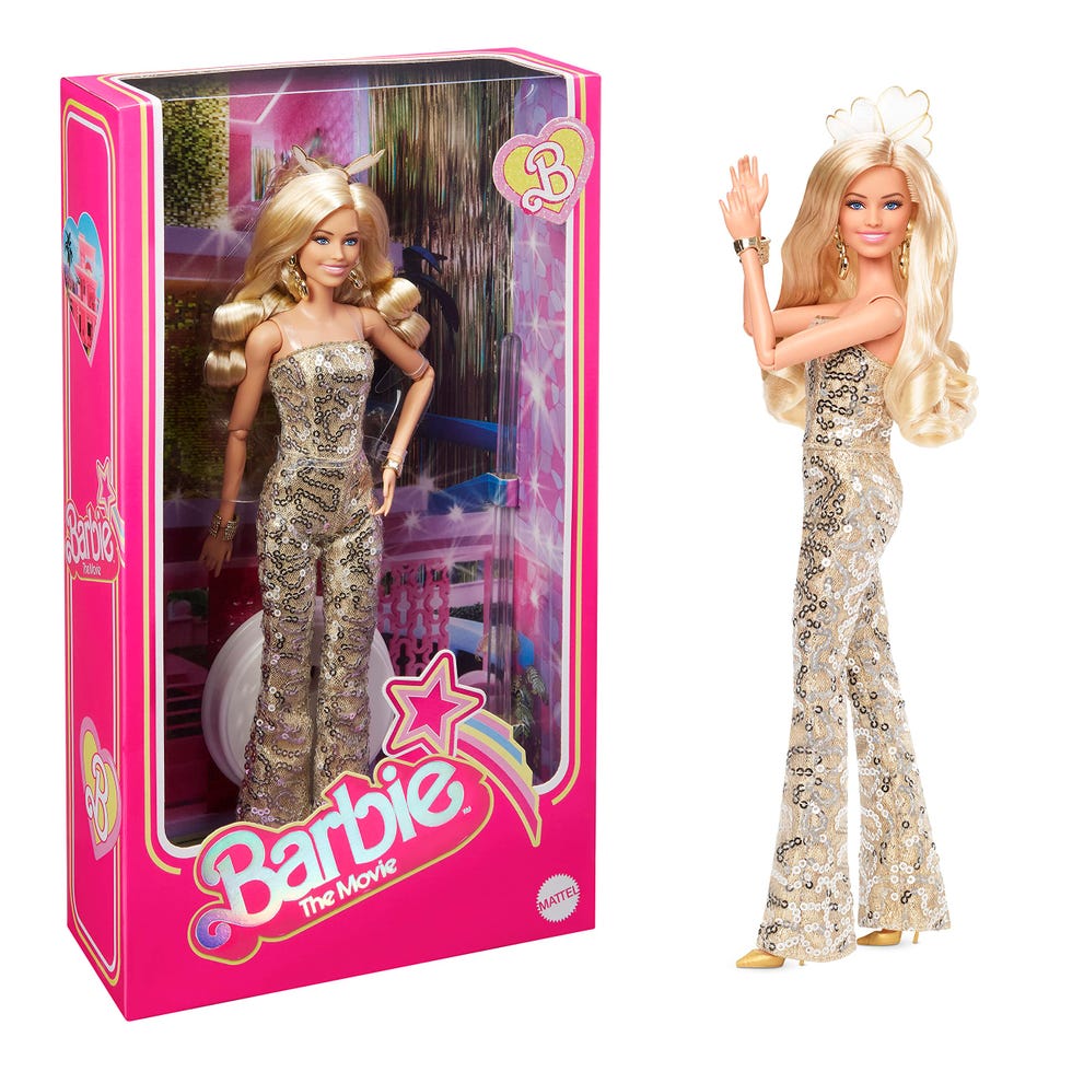 Barbie: The Movie Doll in Blue Plaid Matching Set