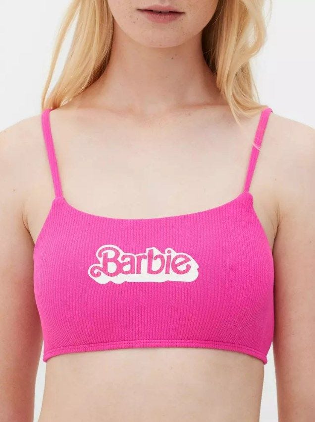 Top de bikini rosa 'Barbie', de Primark