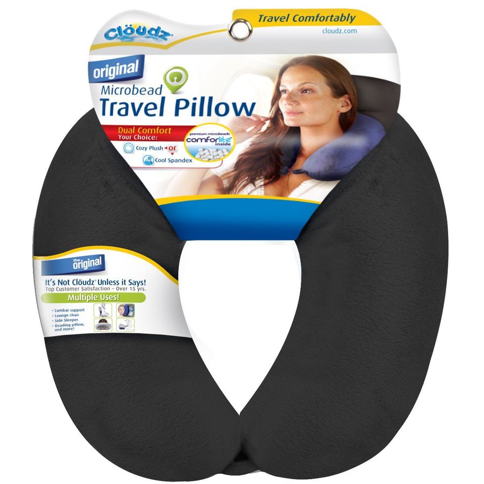 Dual Comfort Microbead Travel Neck Pillow
