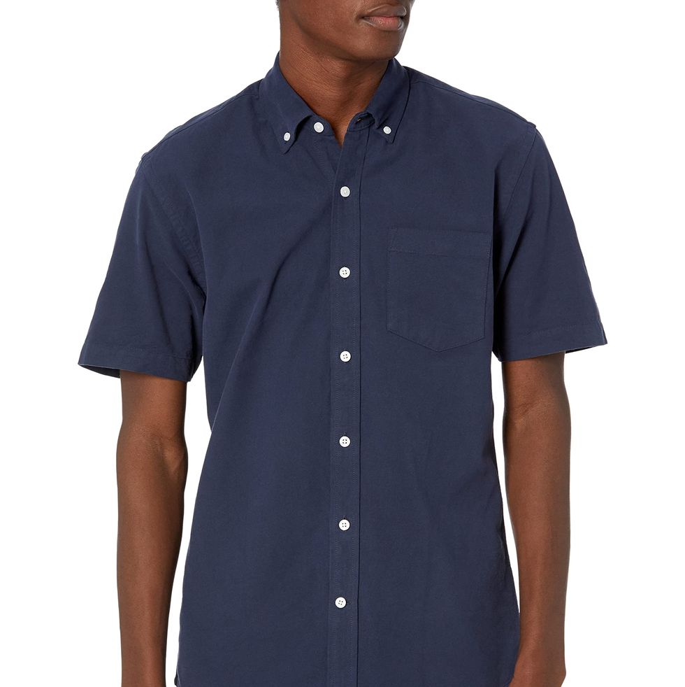 Regular-Fit Short-Sleeve Pocket Oxford Shirt