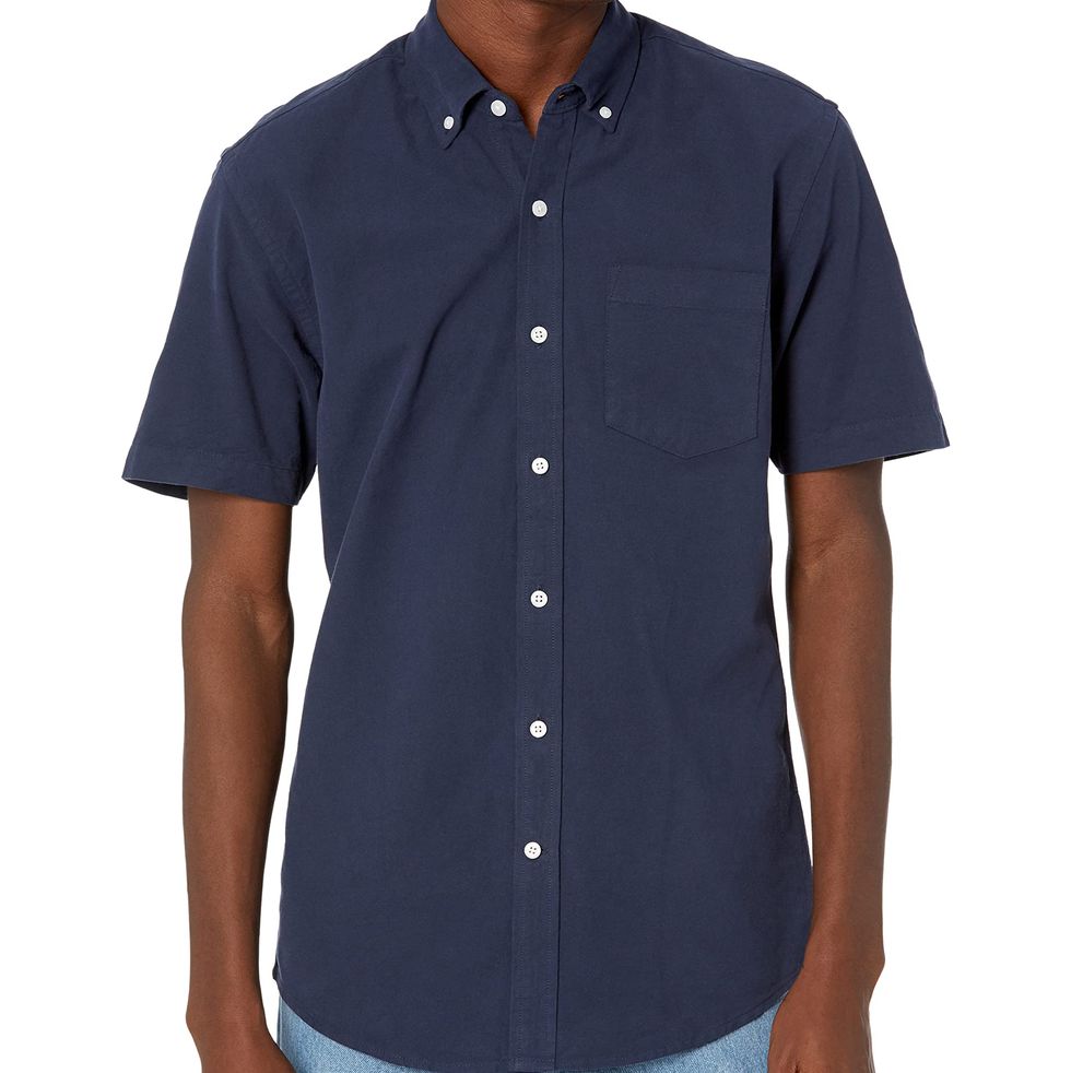 Regular-Fit Short-Sleeve Pocket Oxford Shirt