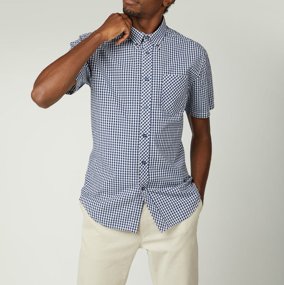 Signature Short-Sleeve Gingham Shirt