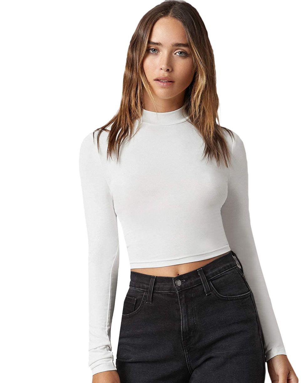 Long Sleeve Fitted Crop