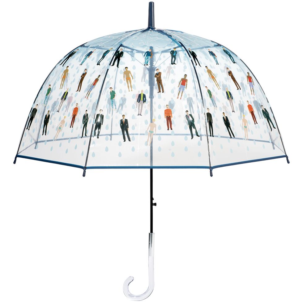 Raining Men Clear Bubble Dome Umbrella
