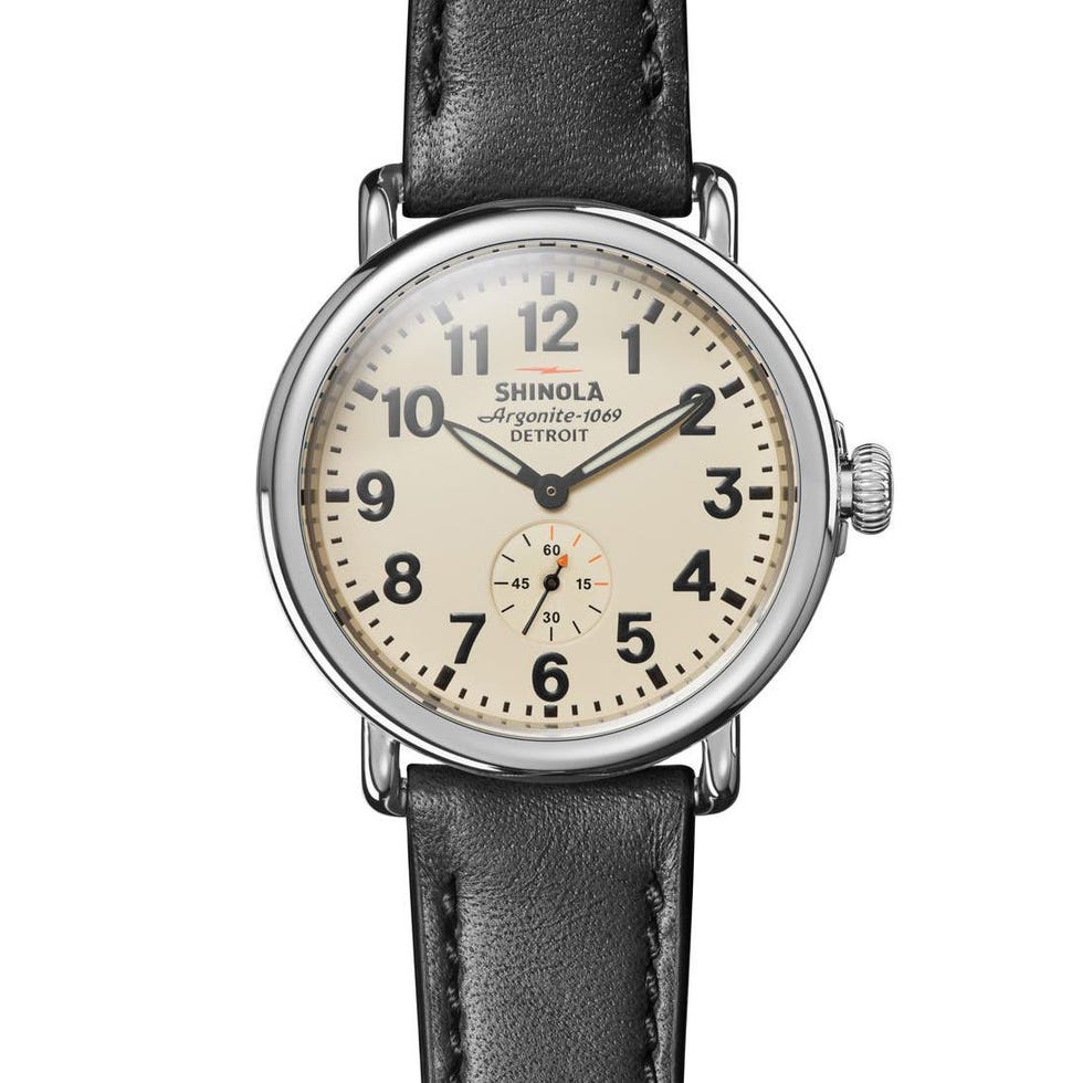 Runwell Leather Strap Watch