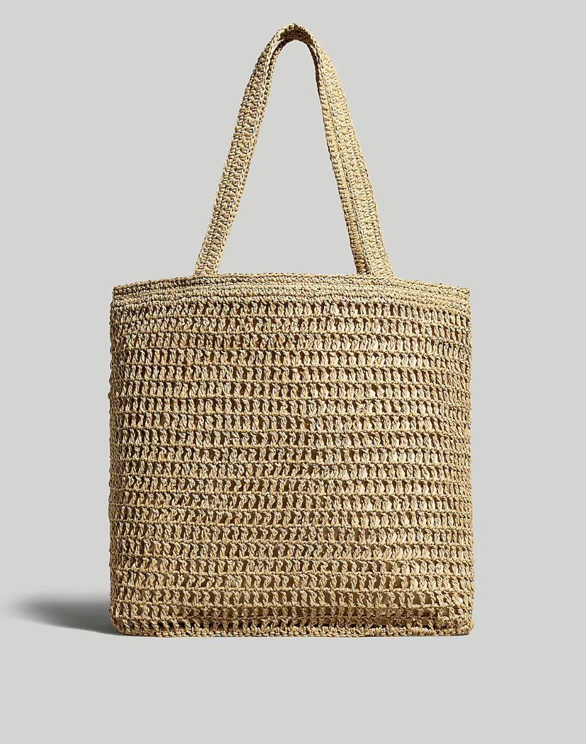 Woven tote sale