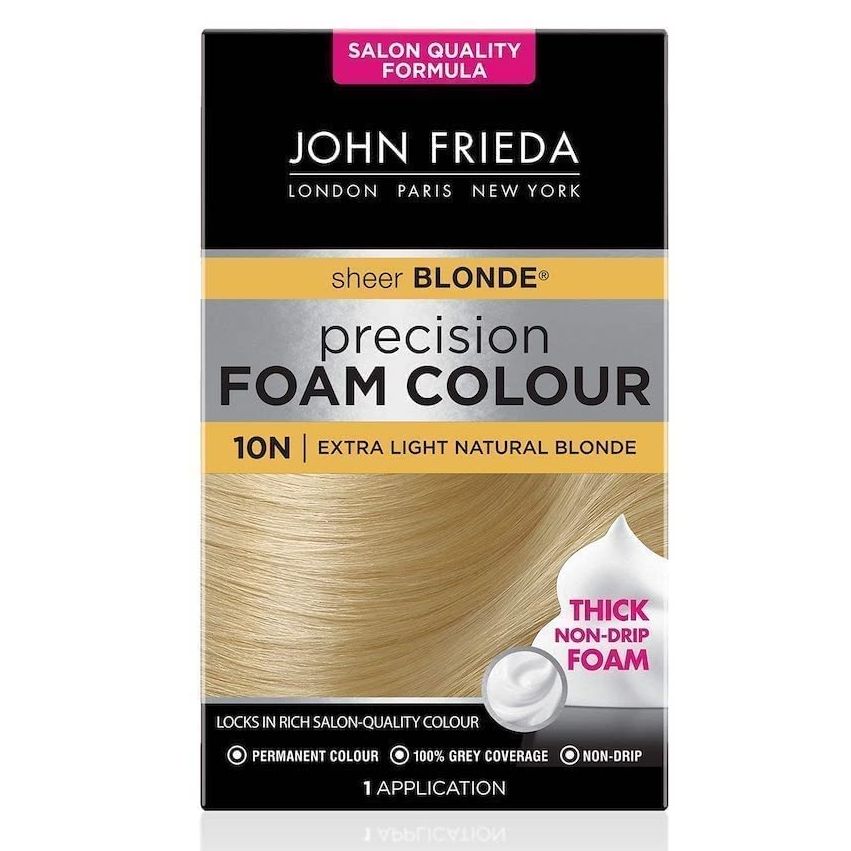 John Frieda Precision Foam Colour 10N Sheer Blonde Extra Light Natural Blonde 