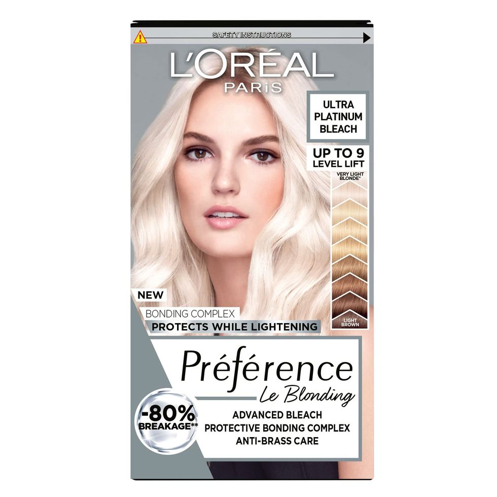 L'Oreal Preference 9L Extreme Platinum Blonde Permanent Bleach Hair Dye 