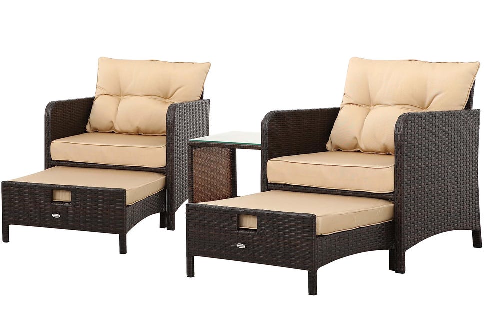 Patio Set with Ottoman Patio Set with Ottoman