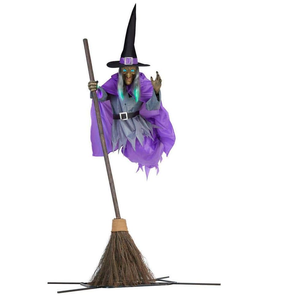 12 ft. Animated Hovering Witch