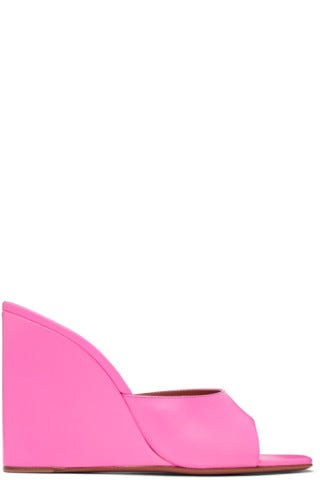 Pink Lupita Wedge Heeled Sandals