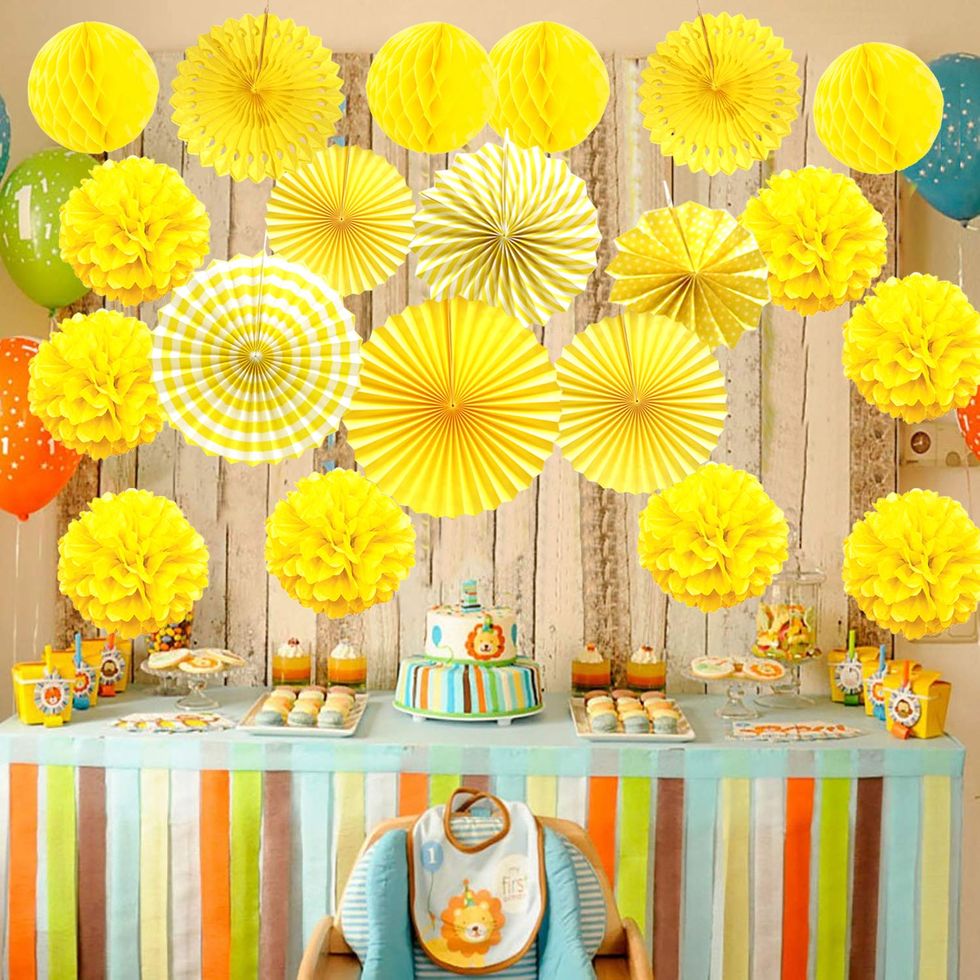 Yellow Paper Decorations