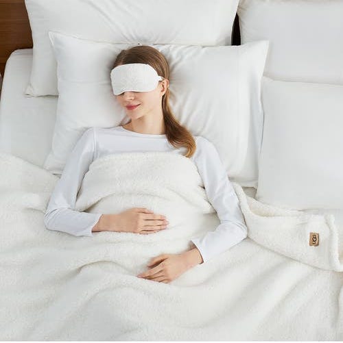 Original Faux Shearling Throw Blanket & Eye Mask Sleep Set Original Faux Shearling Throw Blanket & Eye Mask Sleep Set