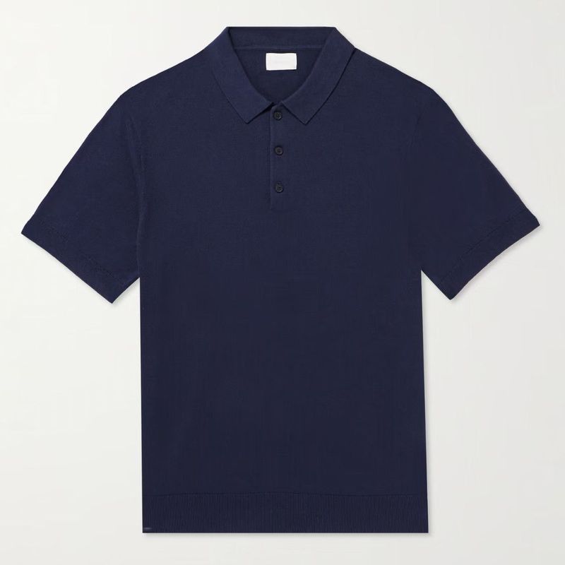 Silk and Cotton-Blend Polo Shirt