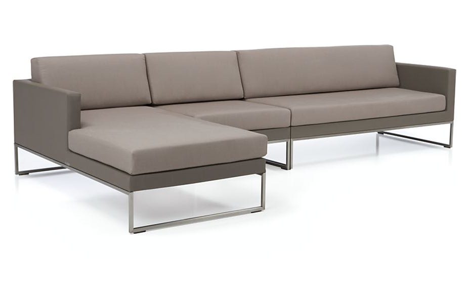 Dune Taupe 3-Piece Sectional Sofa Dune Taupe 3-Piece Sectional Sofa