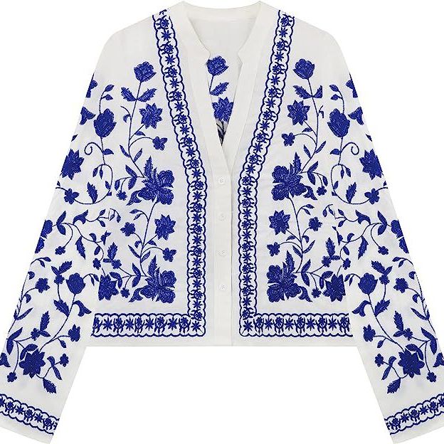 Floral Embroidery Jacket 
