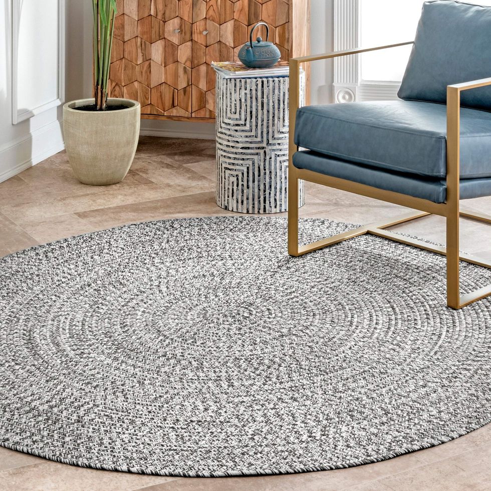 Cotton Area Rug for Living Room  Hand Woven Round Rugs – sweaterpicks
