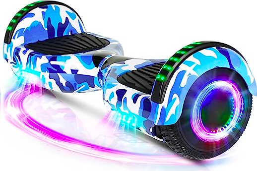  Hoverboard para niños de 6 a 12 años, con altavoz Bluetooth  integrado y ruedas de luces coloridas de 10 pulgadas, scooter de equilibrio  automático certificado de seguridad, regalo para niños 