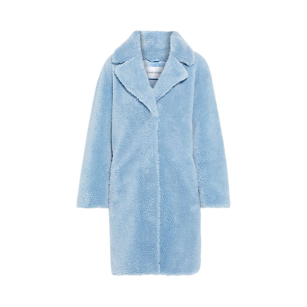 Camille Cocoon Faux Shearling Coat
