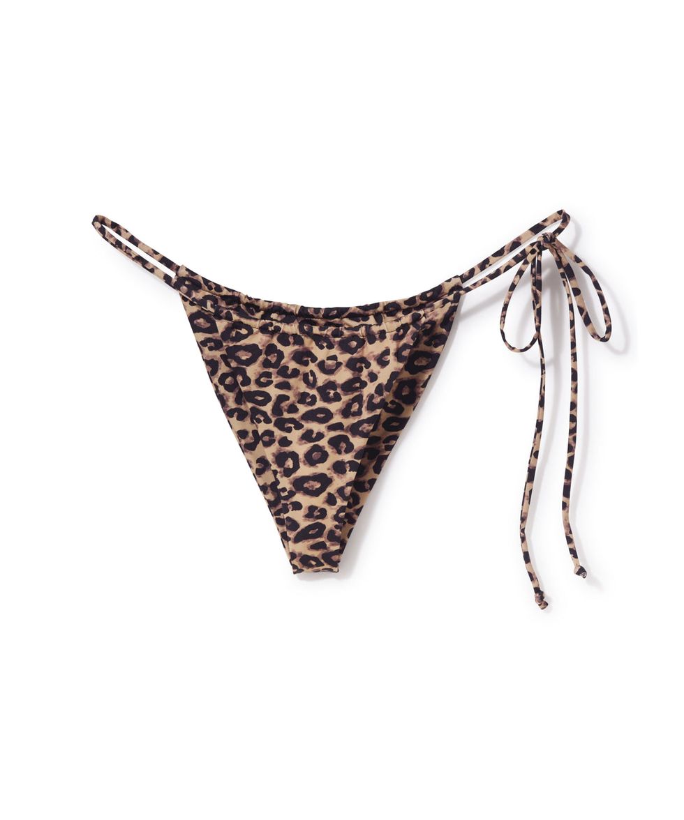 Braguita de bikini con estampado de leopardo