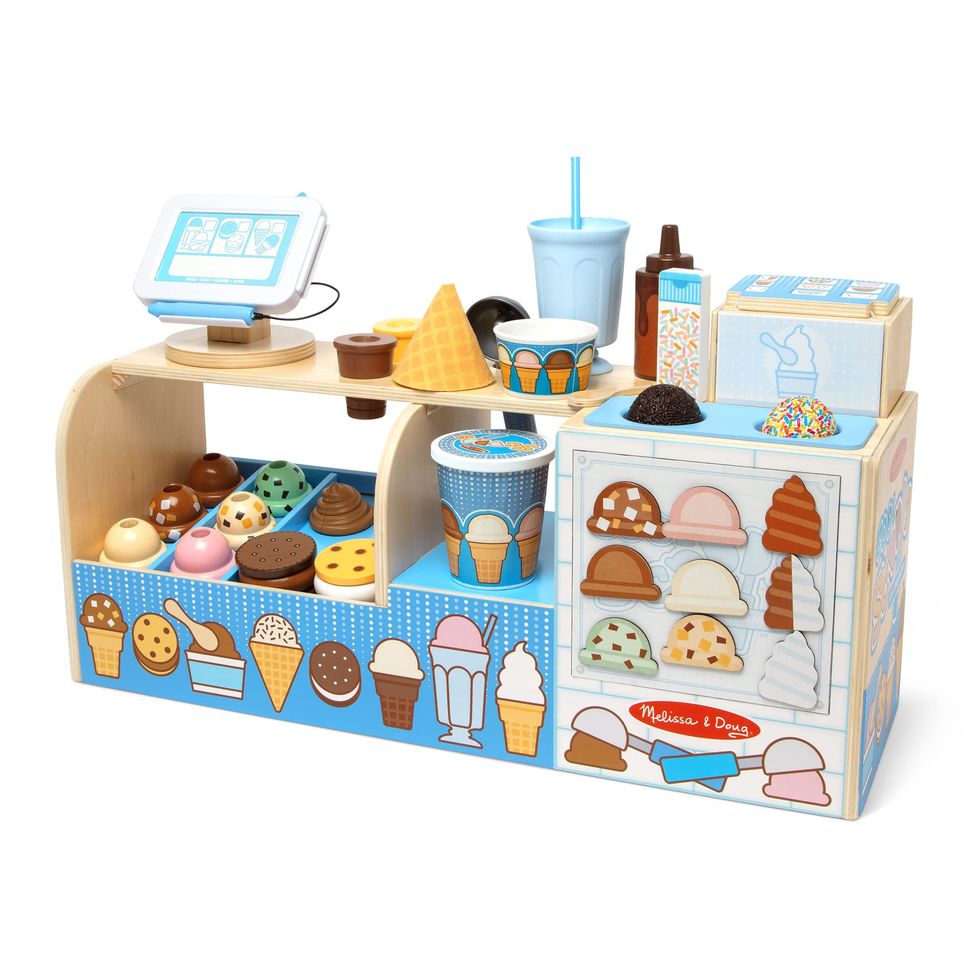 Wooden Cool Scoops Ice Creamery Play Food Toy