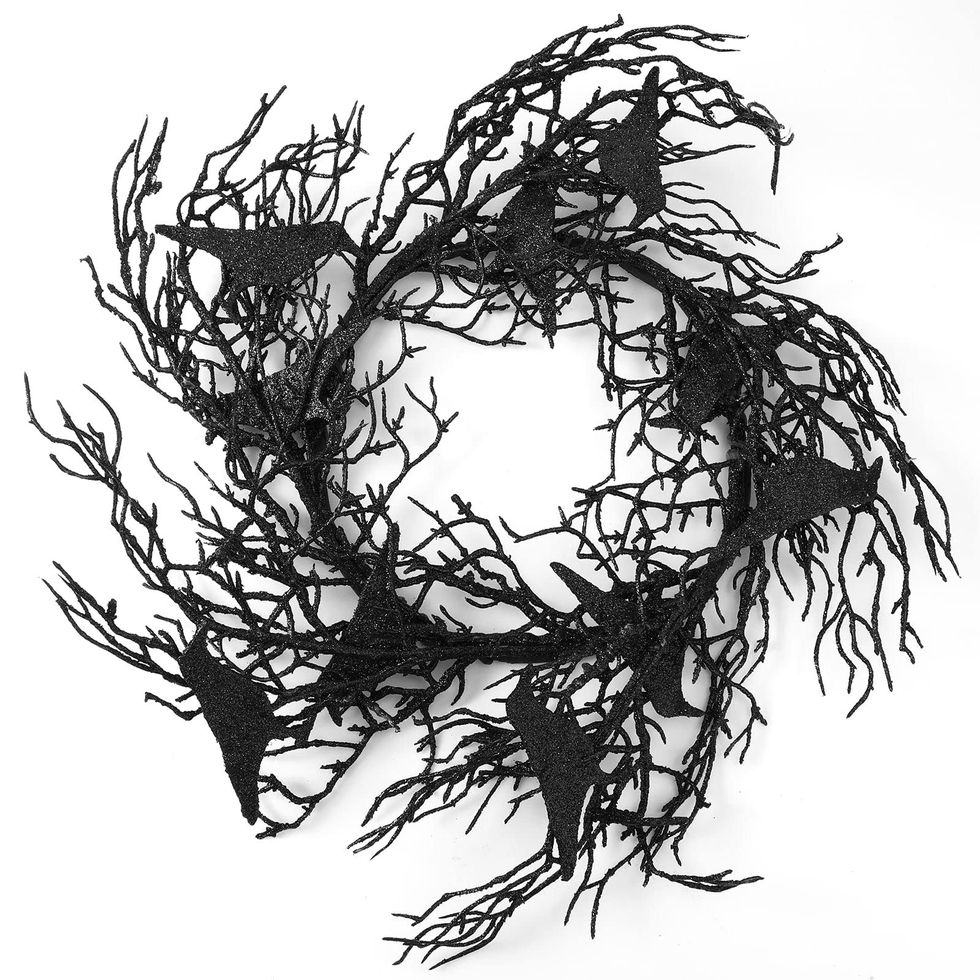 14 Inches Black Crow Halloween Wreath