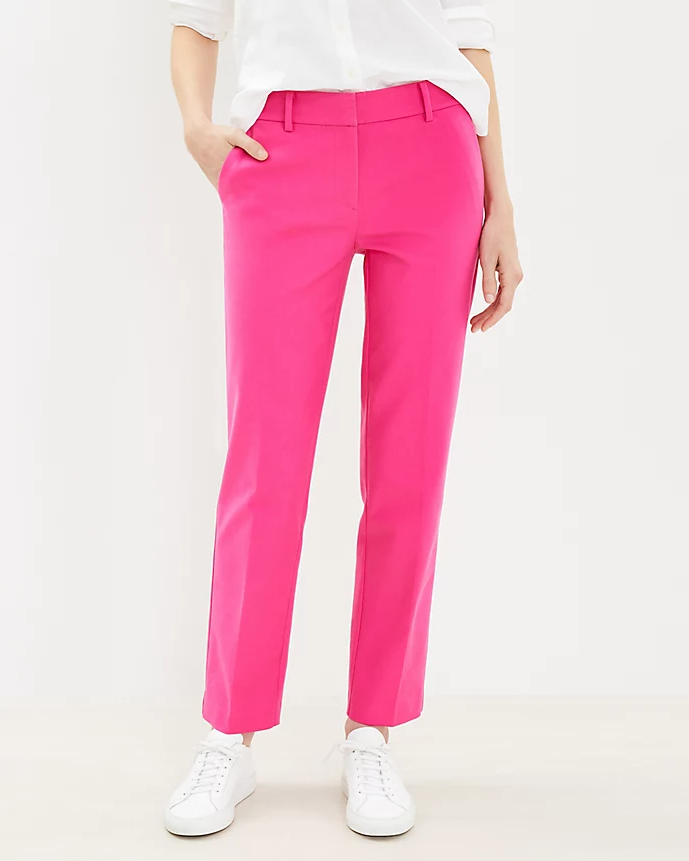 Riviera Slim Pants in Melrose Pink