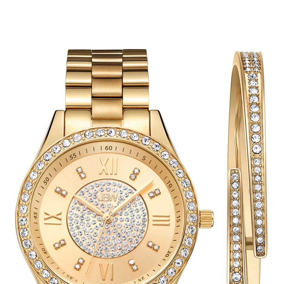 Mondrian Diamond Bracelet Watch & Bangle Set