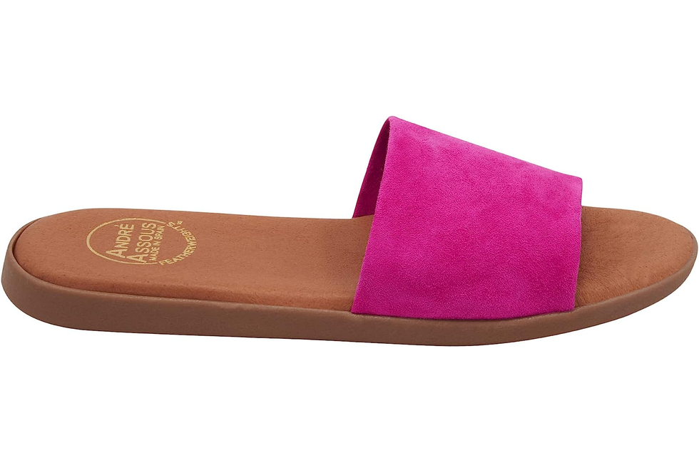 Paloma Slide Sandal in Fuchsia