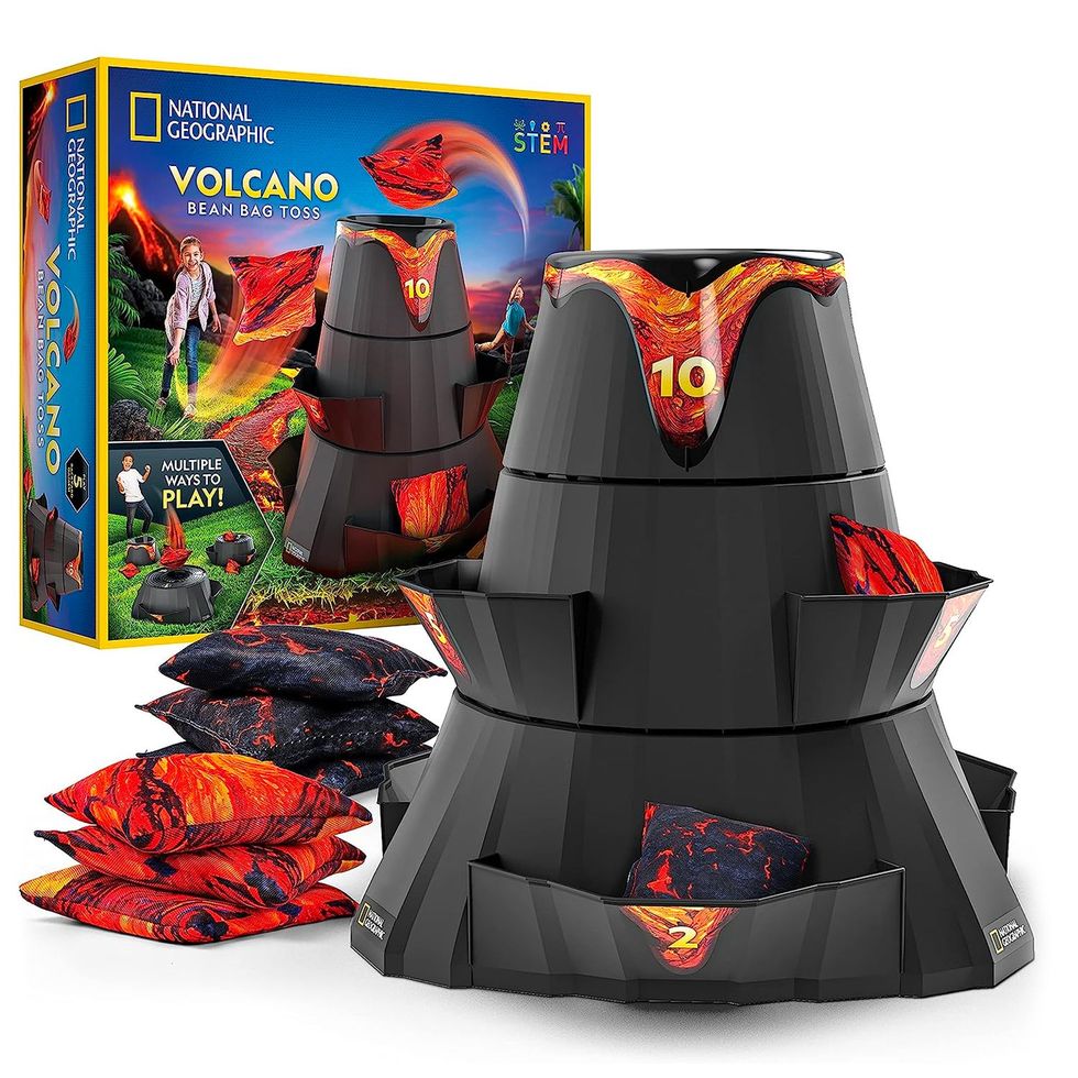 Volcano Bean Bag Toss Game for Kids