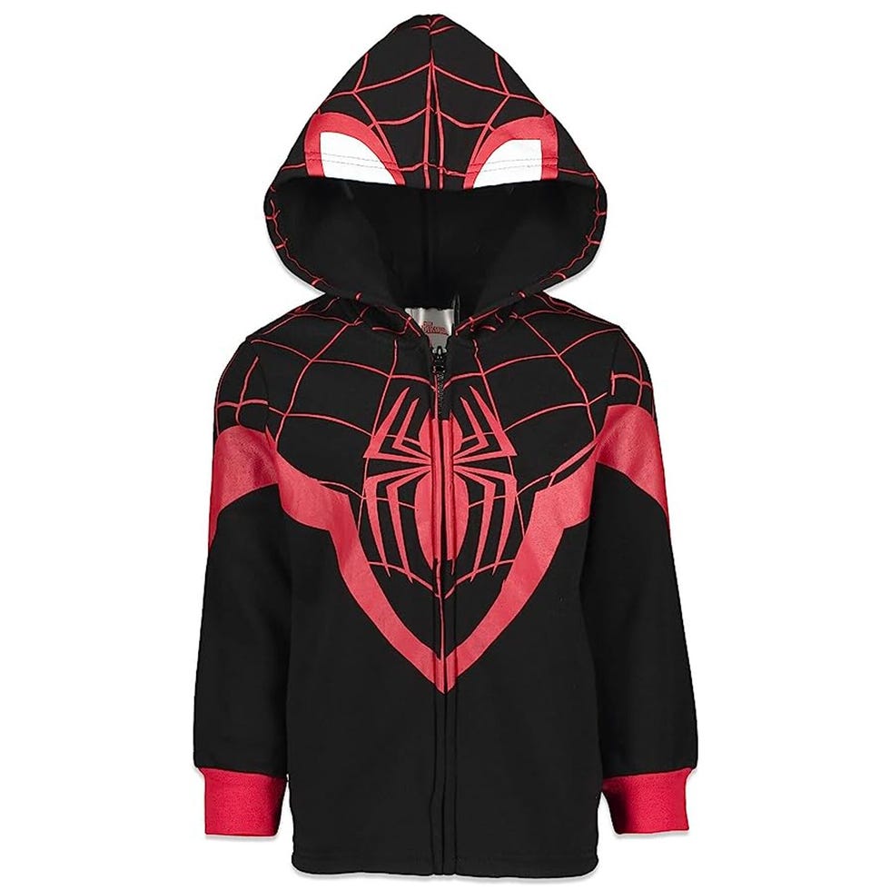 Spider-Man Miles Morales Big Boys Zip-Up Hoodie 