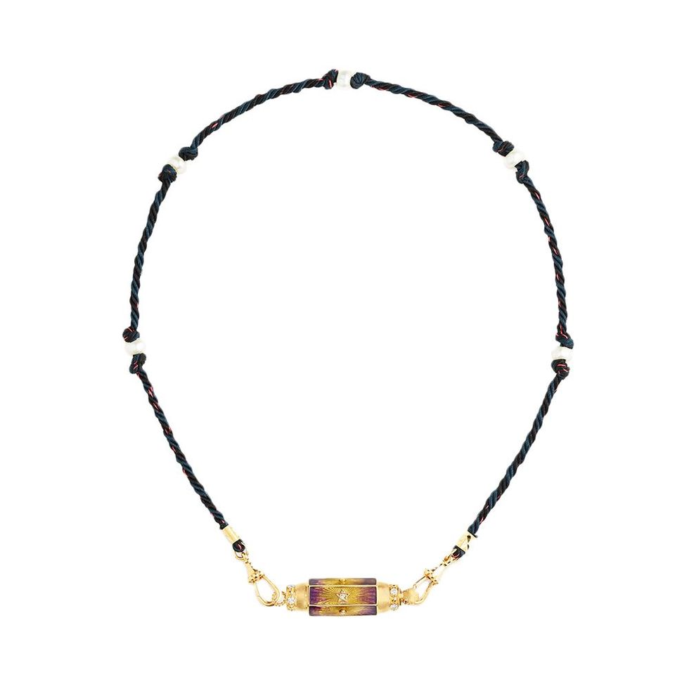 Coco Purple Black Chain Jewelry top