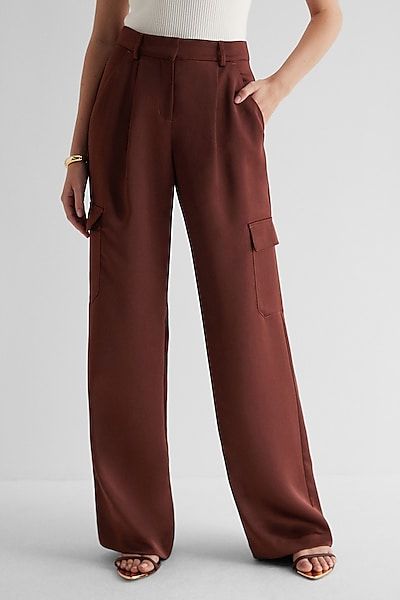 High-Waisted Cargo Trouser Pant