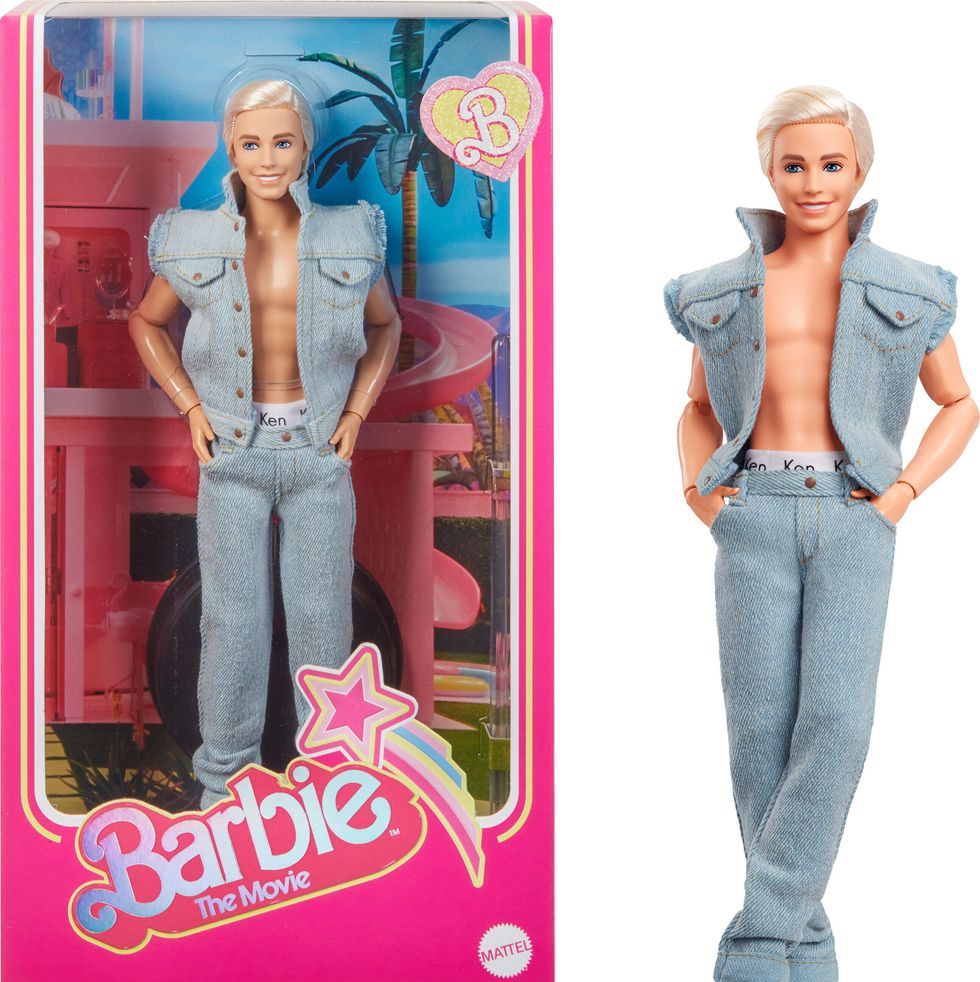 Mattel Barbie The Movie Collectible Ken Doll Wearing Denim Matching Set