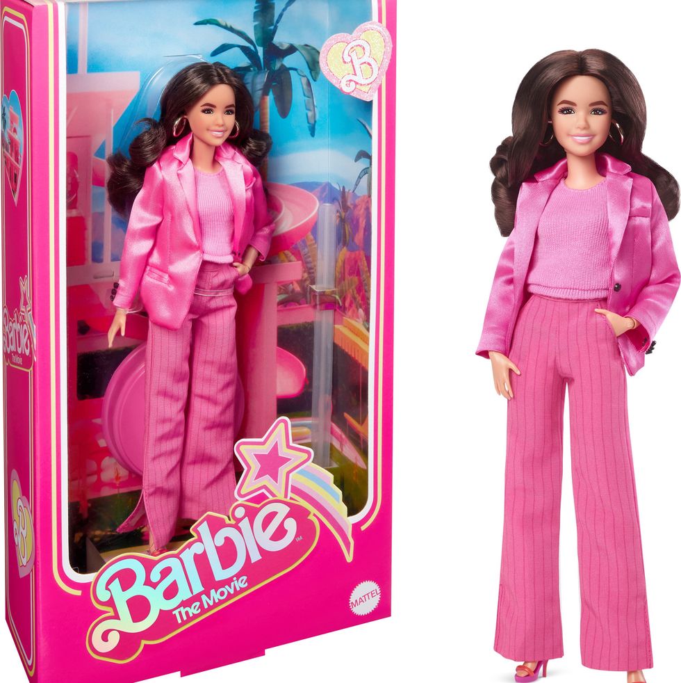 Mattel Barbie The Movie Collectible Gloria Doll Wearing Pink Power Pantsuit
