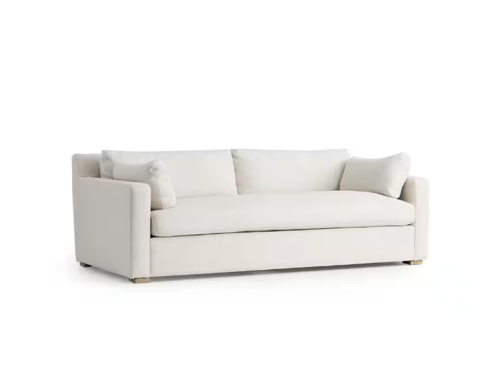 New Heights, Augustine Slope Arm Linen Blend Sofa