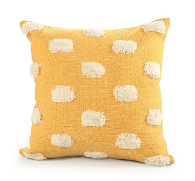LR Home, Pom Pom Textured Decorative Throw Pillow