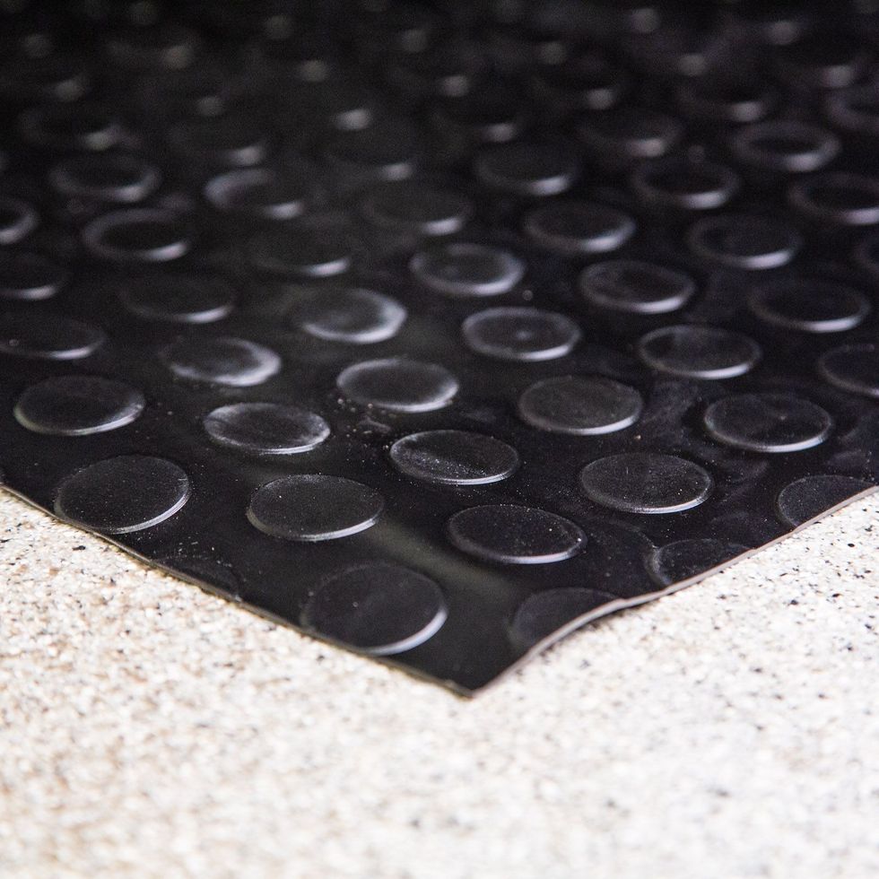 Coin Pattern Garage Floor Protection