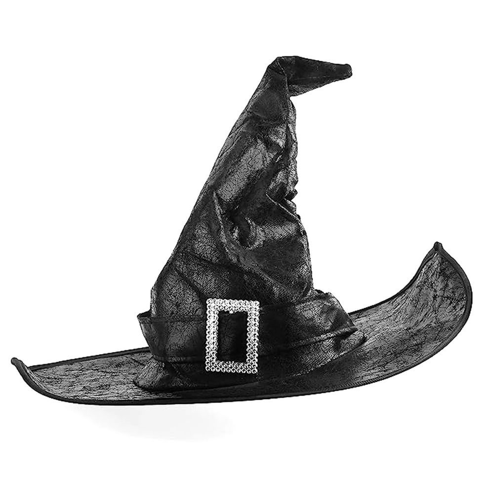 Faux Leather Witch Hat