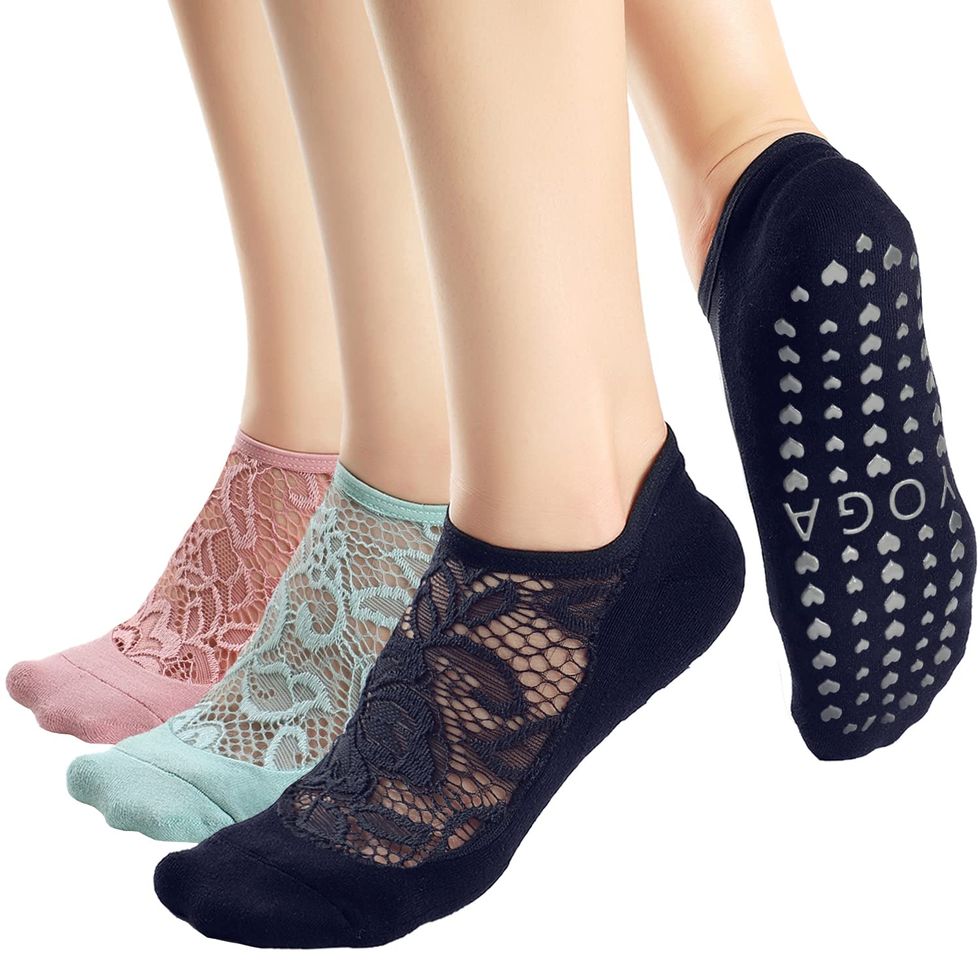 Cheap Yoga Socks For Women Fashion Non Slip Socks For Ballet Pilates Dance  Home Floor Socks