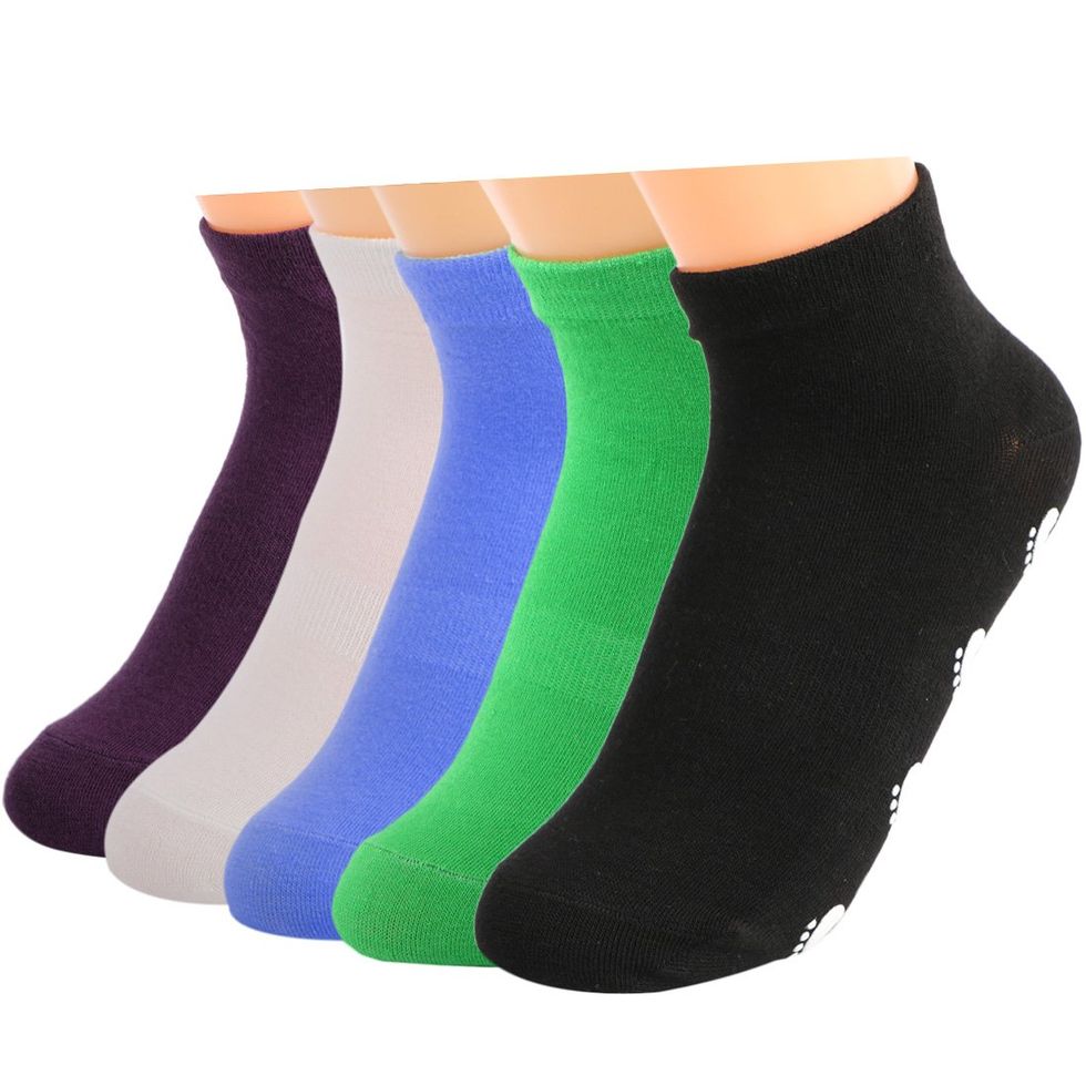 2 Pairs in Every Order Non Slip Grip Socks for Pilates, Barre, Yoga,  Pregnancy, Elderly/seniors, Hospital Socks -  Canada