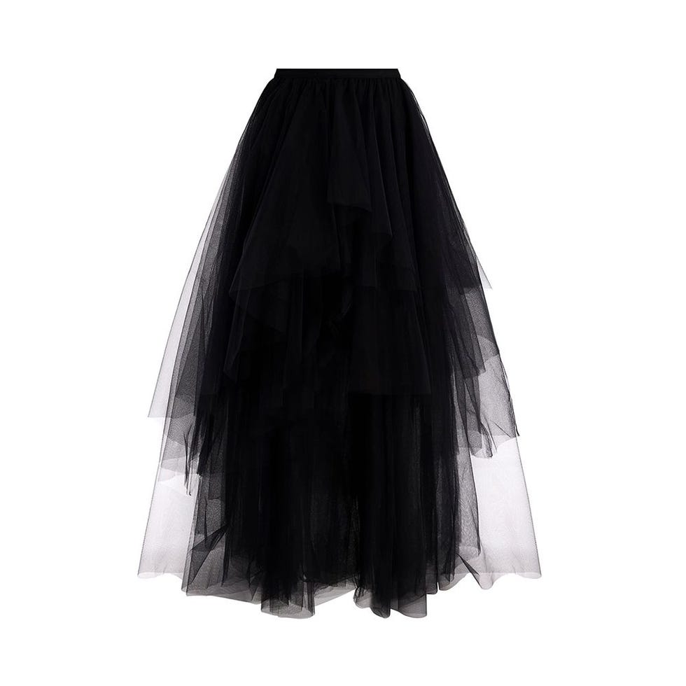 BCBG MAX AZRIA Layered Ruffle Tulle Skirt