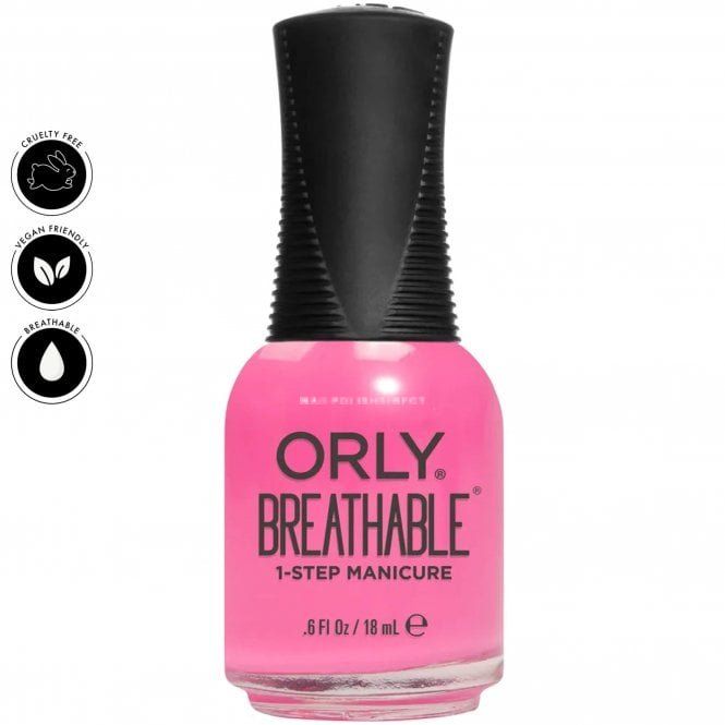 Orly Breathable 3-In-1 Halal Nail Polish - Burst Your Bubblegum 18ml
